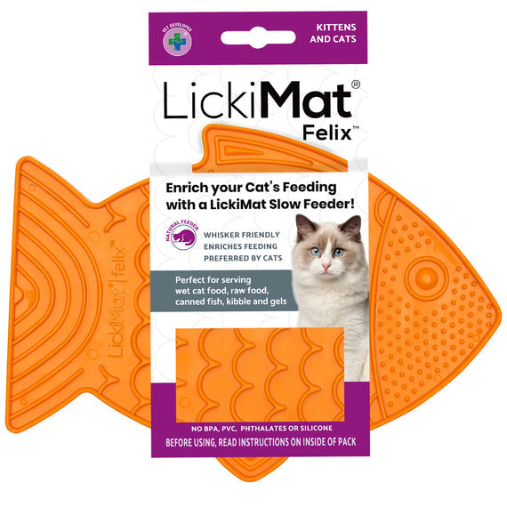 LickiMat Felix Slow Feeder Cat Food Bowl