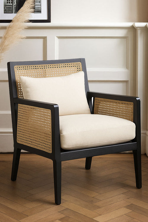 Artisan Wooden Framed Armchair Cream